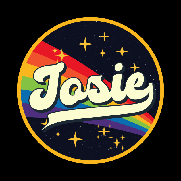 Josie // Rainbow In Space Vintage Style by LMW Art