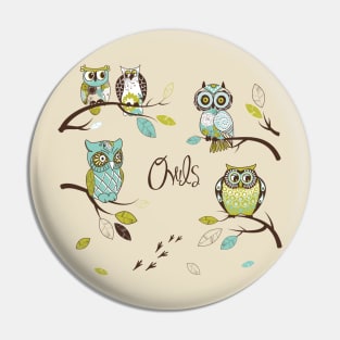 Owl Branches #3 Pin