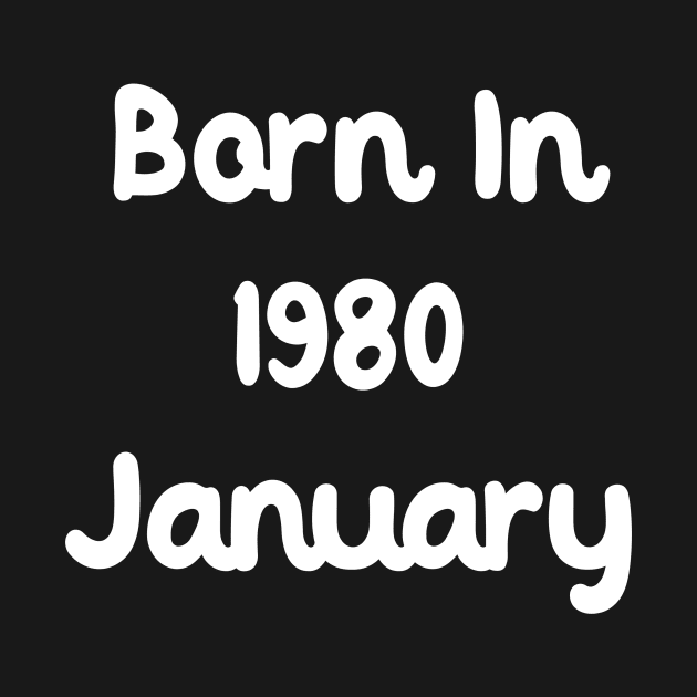 Born In 1980 January by Fandie