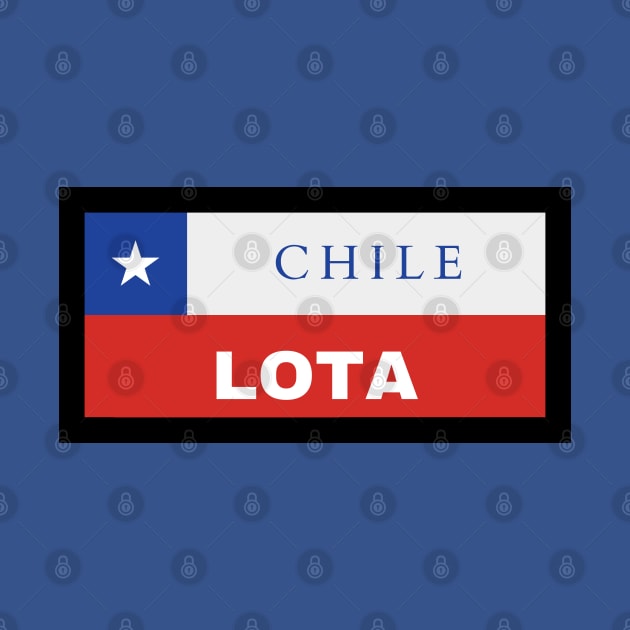 Lota City in Chilean Flag by aybe7elf