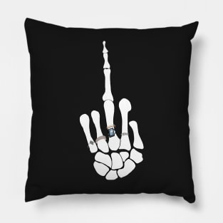 Skeleton flicking off with rings Renee Rapp  - Spotify cover - Everything to Everyone Pillow