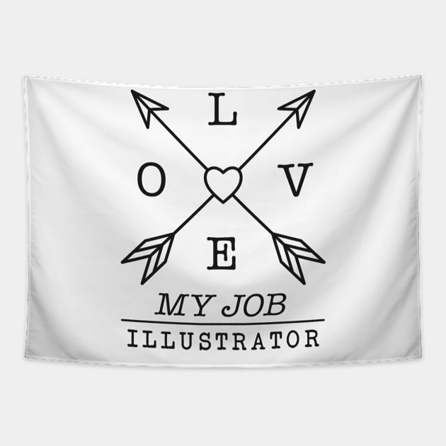 Illustrator profession Tapestry by SerenityByAlex