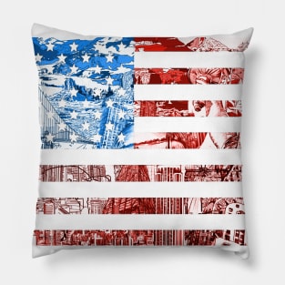 usa flag Pillow