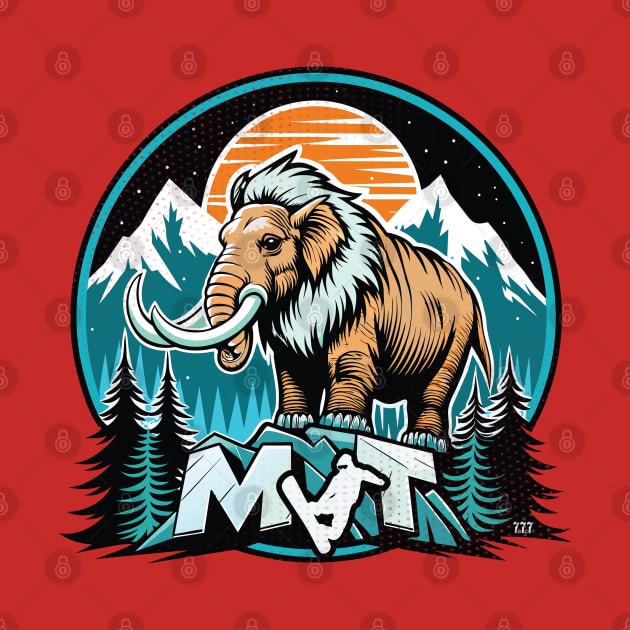 Retro Mammoth Mountain Ski by Surrealcoin777