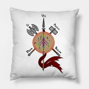 "Warlike peace" Pillow