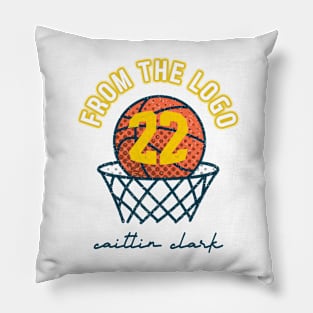 Iowa Caitlin Clark 22 From The Logo Pillow