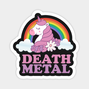 Death Metal Unicorn Magnet