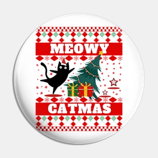 Meowy Catmas Pin