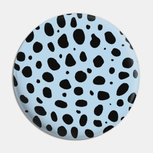 Light Blue and Black Cheetah Print Animal Print Pin