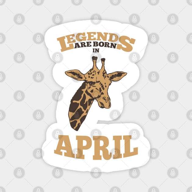 April The Baby Giraffe Magnet by TDesign