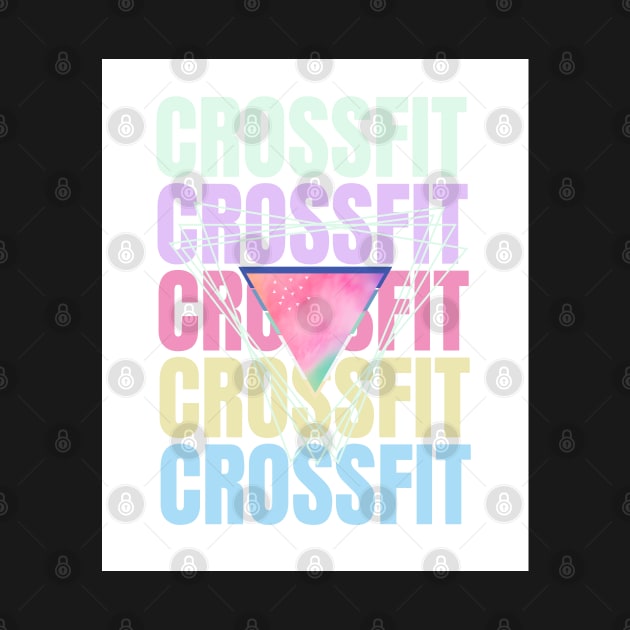 The word crossfit in pastel tones by Studio468