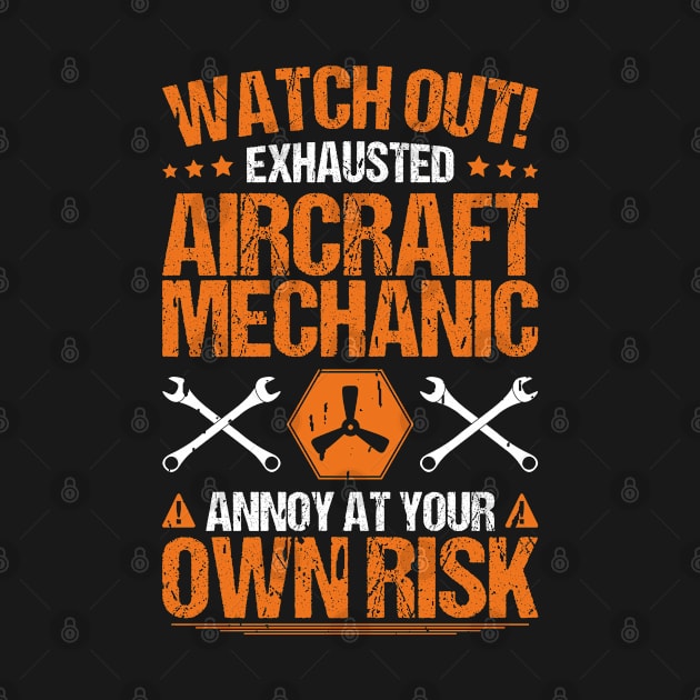 Aircraft Mechanic Aviation Maintenance Technician by Krautshirts