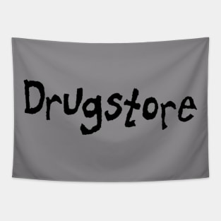 Vintage Drugstore Band Tapestry