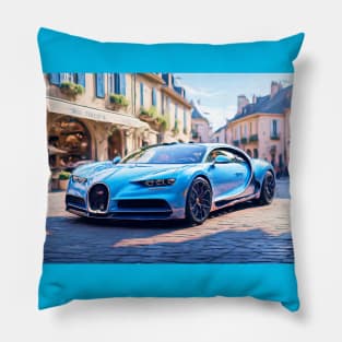 Bugatti in a French village Pillow