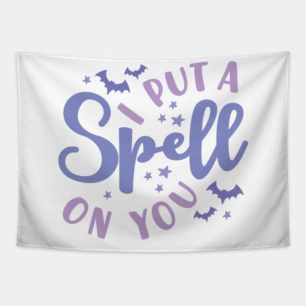 I Put A Spell On You Halloween Fall Cute Tapestry by GlimmerDesigns