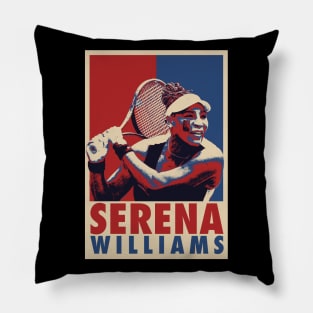 Serena Williams Pop Art Style Pillow