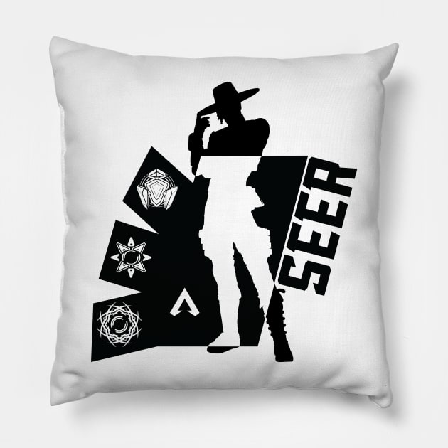 Apex Legend: Seer [ White ] Pillow by spaceranger