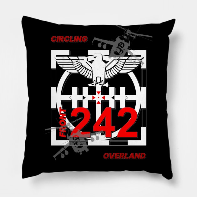 Front 242 - Warbird - Circling Overland. Pillow by OriginalDarkPoetry