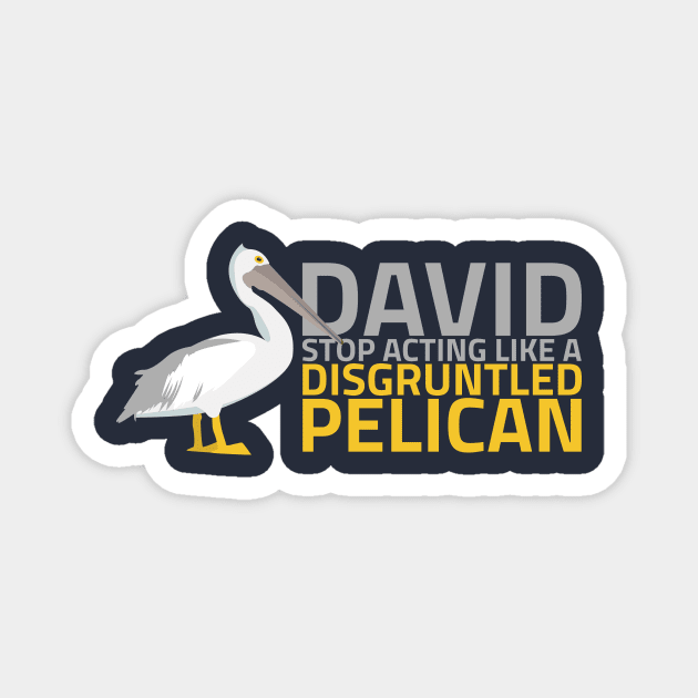 Disgruntled Pelican Magnet by jkwatson5