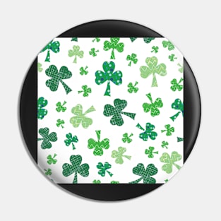 Shamrock Mixer scattered shamrocks on white for St. Patricks day Pin