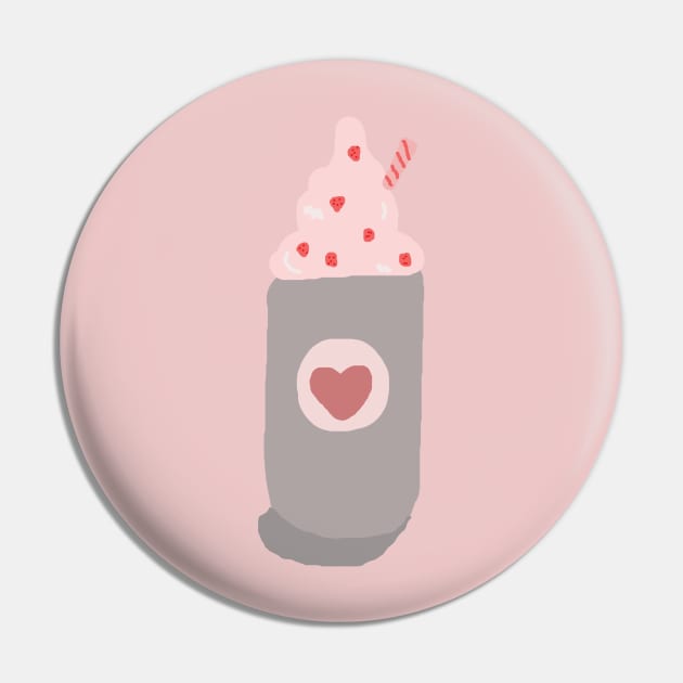 Strawberry Milkshake Pin by artoftilly