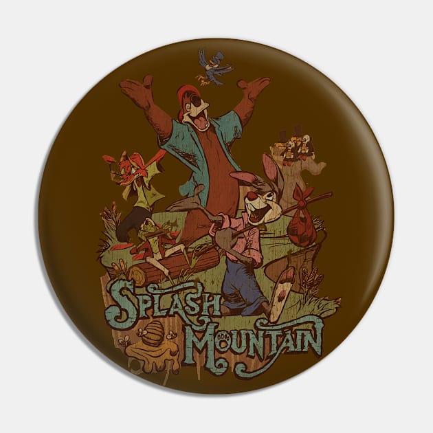 SPLASH MOUNTAIN - Vintage color Pin by aryaquoteart88