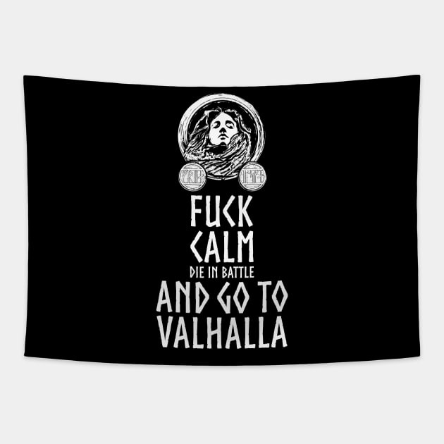 Go To Valhalla Tapestry by Styr Designs