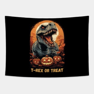 T-Rex or Treat - halloween t-rex Tapestry