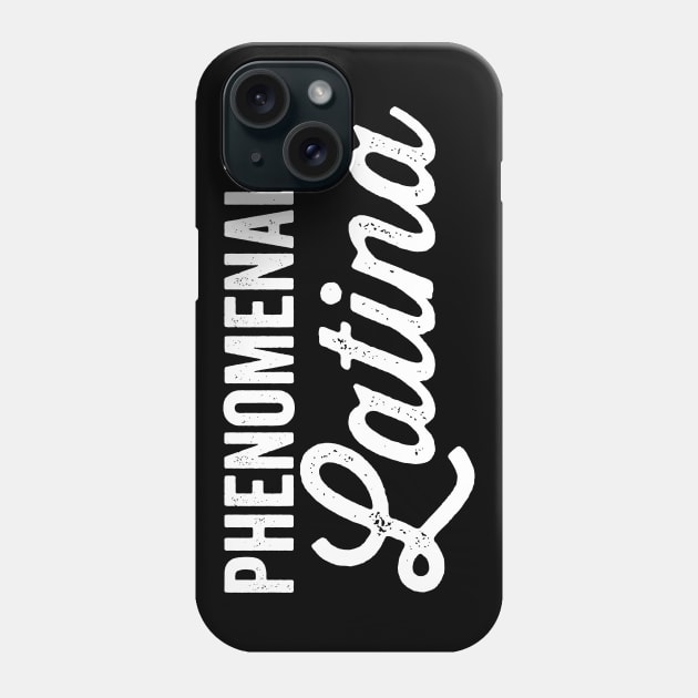 Phenomenally Latina (White) Phone Case by DetourShirts