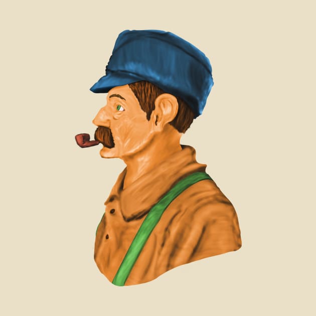 Man with Tobacco Pipe by Brazen Bison 