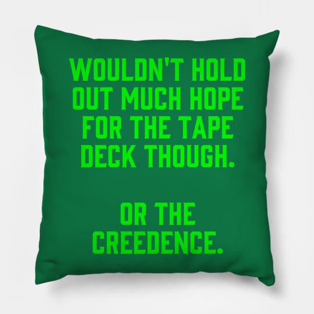 Lebowski: "Or the Creedence" Pillow by Scottish Arms Dealer