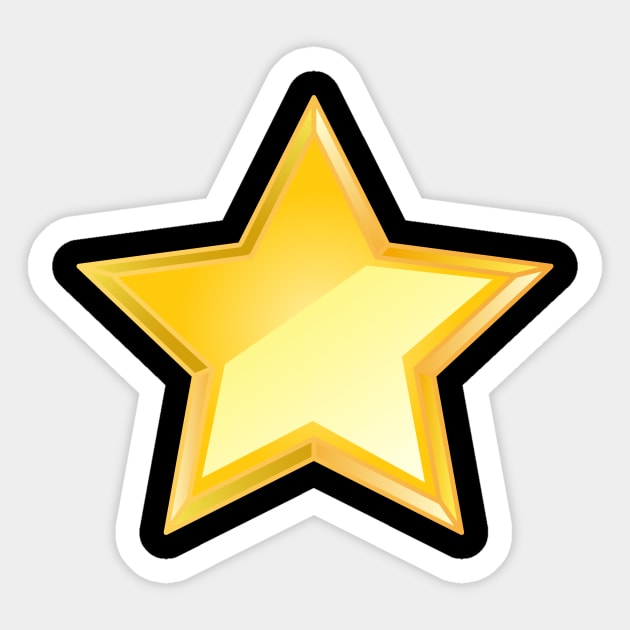 Shining Gold Star Stickers