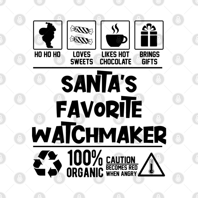 Santa's Favorite Watchmaker Santa Claus by Graficof