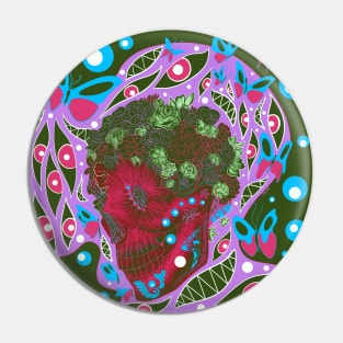 the dead and the butterfly, ecopop mandala Pin