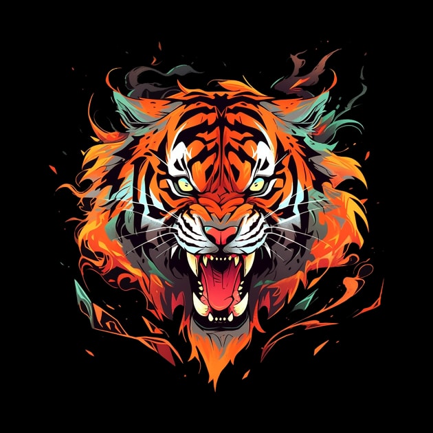 angry tiger by dorapeterx