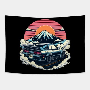 JDM car Japanese Retro Car Racing Drifting Legend Tuning Tapestry