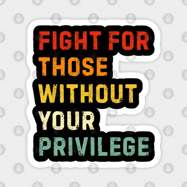 White-Privilege Magnet by Creatifly Graphic Tees