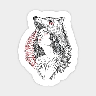 Wolf priestess Magnet