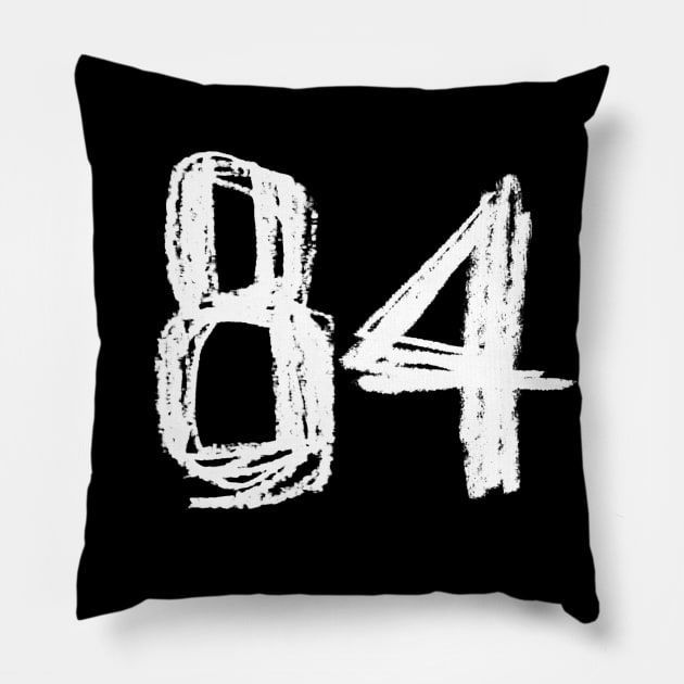 1984, 84 Pillow by badlydrawnbabe