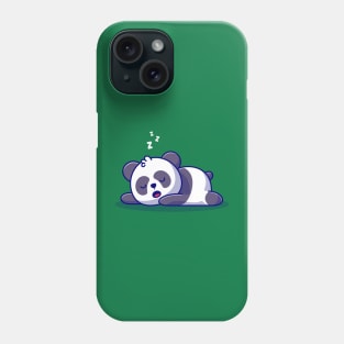 Cute Panda Sleeping Cartoon Illustration Phone Case