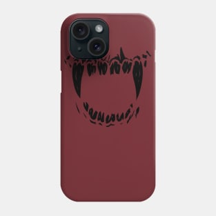 Monster Fangs - Vampire Fangs - Zombie Fangs - horror, goth, creepy Phone Case