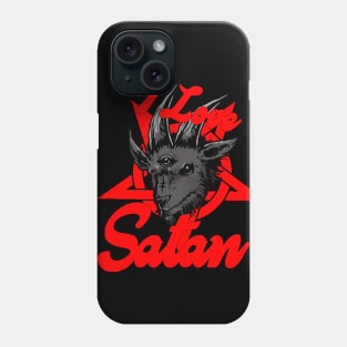 I Love Satan Phone Case