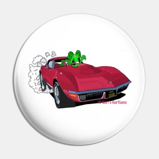 Red Sports Car Pin