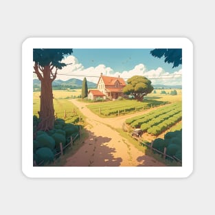 Farmhouse - Postcard Series Magnet