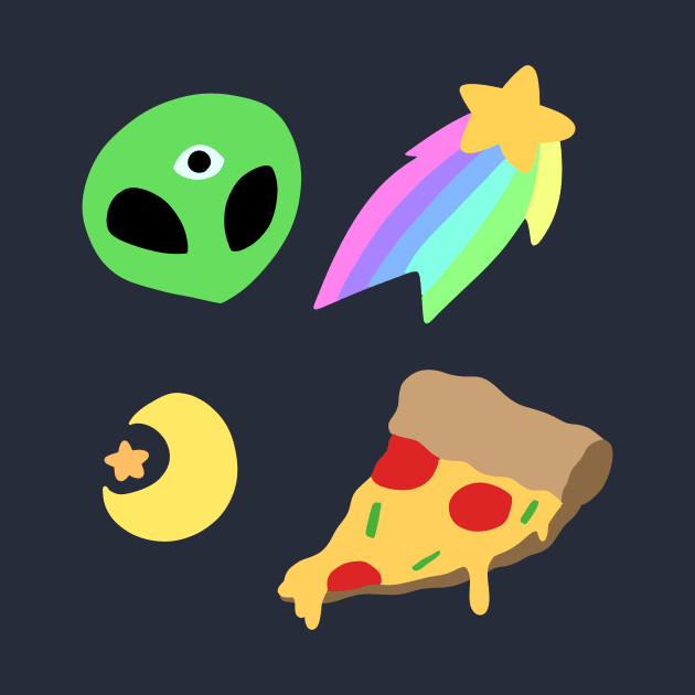 Pastel Space Pizza by saradaboru