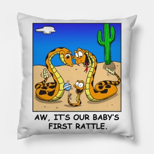 Rattlesnake Family Pillow