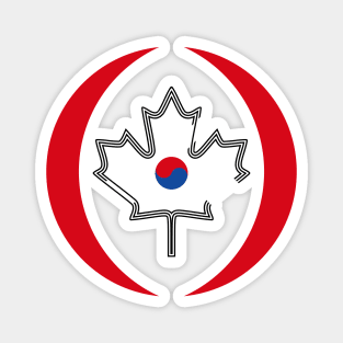 Canadian Korean Multinational Patriot Flag Magnet