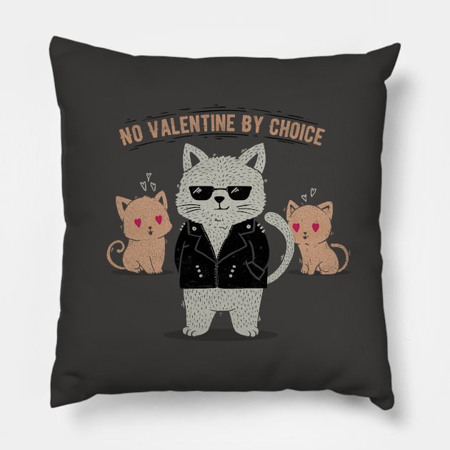 No Valentine By Choice Pillow by Tobe_Fonseca