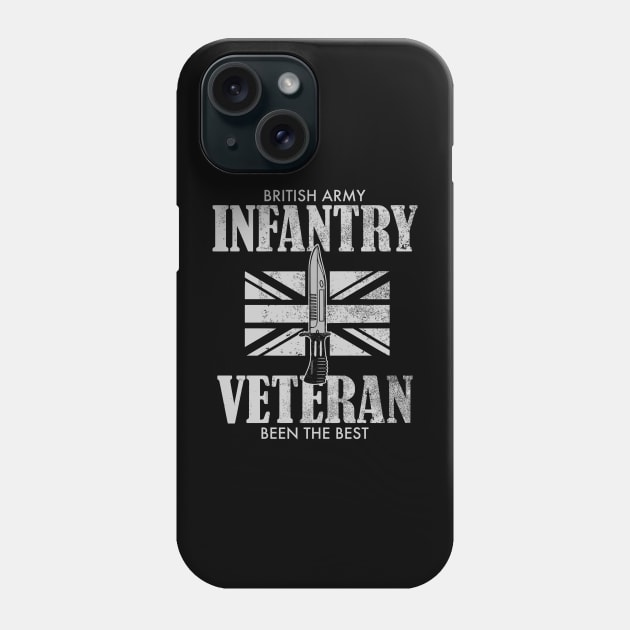 British Army Infantry Veteran (distressed) Phone Case by Firemission45