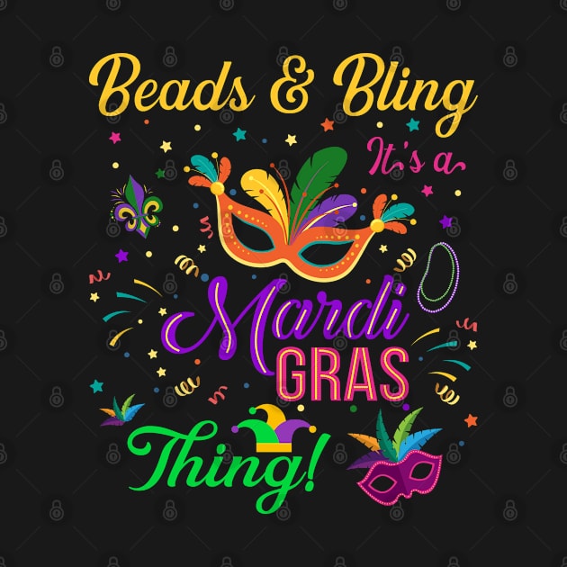 Beads and Bling It's a Mardi Gras Thing by jodesigners